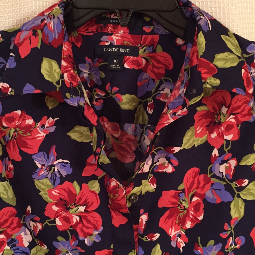 Lands end shirt top blouse tunic - Picture 8 of 8